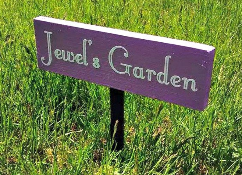 Custom Outdoor Sign Custom Garden Sign Custom Wood Sign Etsy