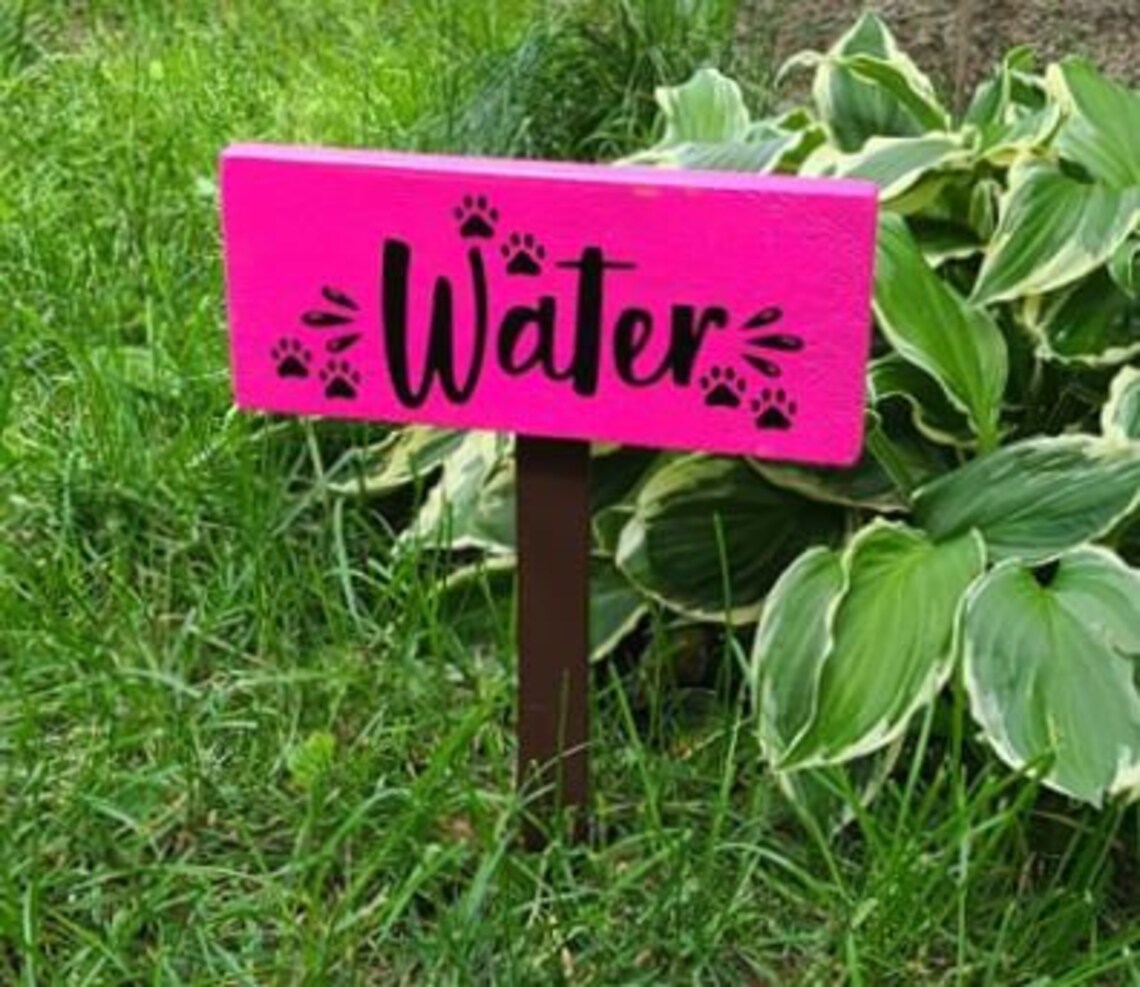 Dog Watering Station Dog Park Custom Dog Sign Outdoor Wood Etsy