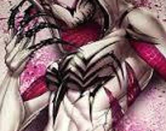 Impresión artística de Silk Gwenom - Arte de fans de Spider-Gwen Venomverse