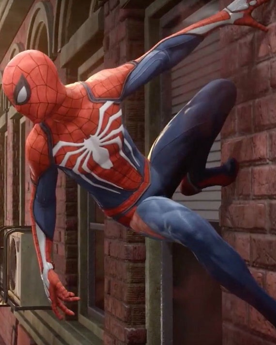 PS4 Spiderman Costume Insomniac Games Version Spider-Man Cosplay Suit
