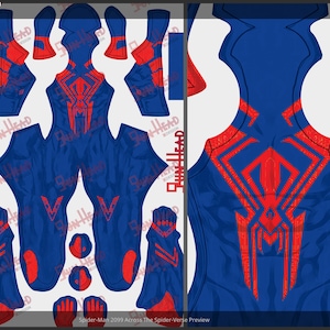 Spider-man 2099 Across The Spider- Verse Pattern 3D Printing Costume