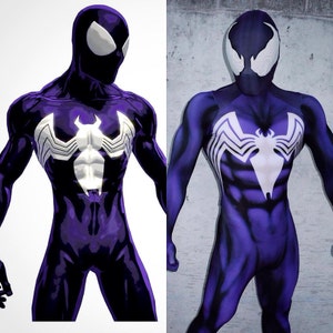 New Shattered Dimensions Symbiote Spiderman 3D Printing Costume