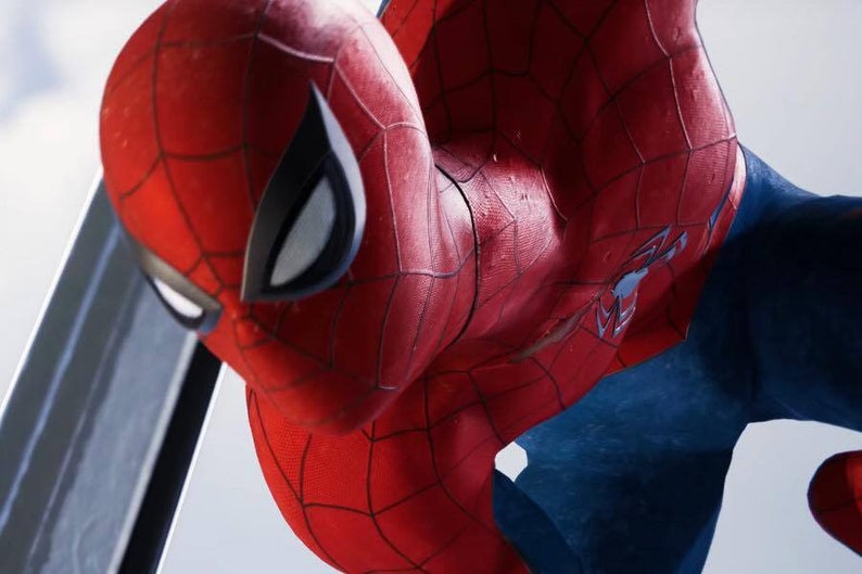 Patrón de traje clásico de Spider-Man para Insomniac, disfraz de cosplay para videojuego de PS4 imagen 3