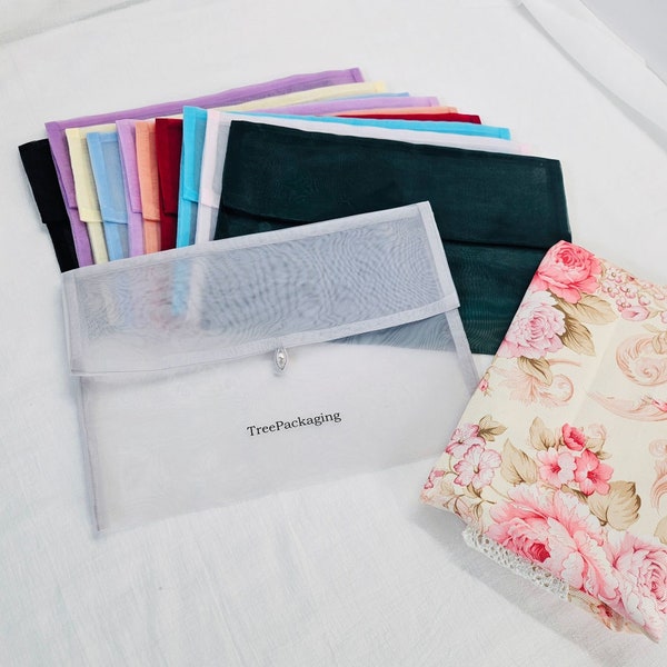 Stylish Organdy Envelope Bags | Customizable Packaging Solutions by TreePackaging