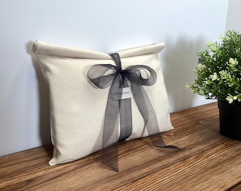 Custom Logo Cotton Envelope Bag with Ribbon - Clothing Packaging