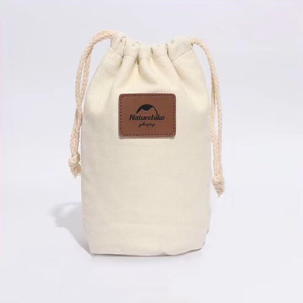 Borse con coulisse in tela personalizzate: logo personalizzato, fondo rotondo