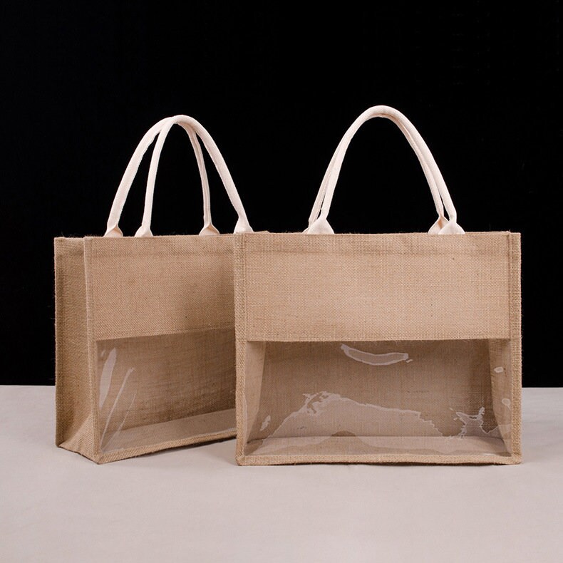 Transparent jute bags hotsell