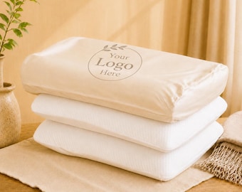Custom Cotton Pillow Storage Bag, Breathable Dust Cover, Travel Bedding Organizer