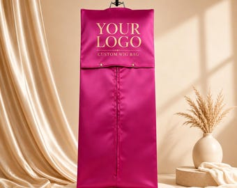 Custom Zipper Wig Bag, Luxury Acetate Storage, Hair Extension Carrier (Custom Logo)