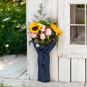Bulk Custom Canvas Bouquet Packaging, Can be hung,Multi-color Bouquet Carrier for Floral Farm, Flower Picking Garden,Flower Retail