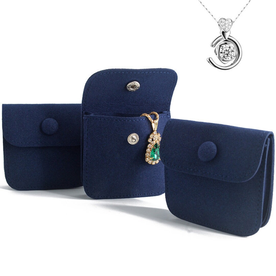 Custom Royalblue Jewelry Envelope Pouch With Interlayer Etsy