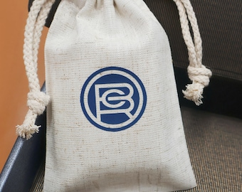 Custom soft Tencel Linen Drawstring Pouch, Eco Friendly Jewelry Favor Bag, can be printed or embroidered