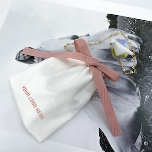Custom Flannelette Drawstring Bag with your LOGO, Jewelry Bag, Product Packaging, Gift Bag, Wedding Favor Bags