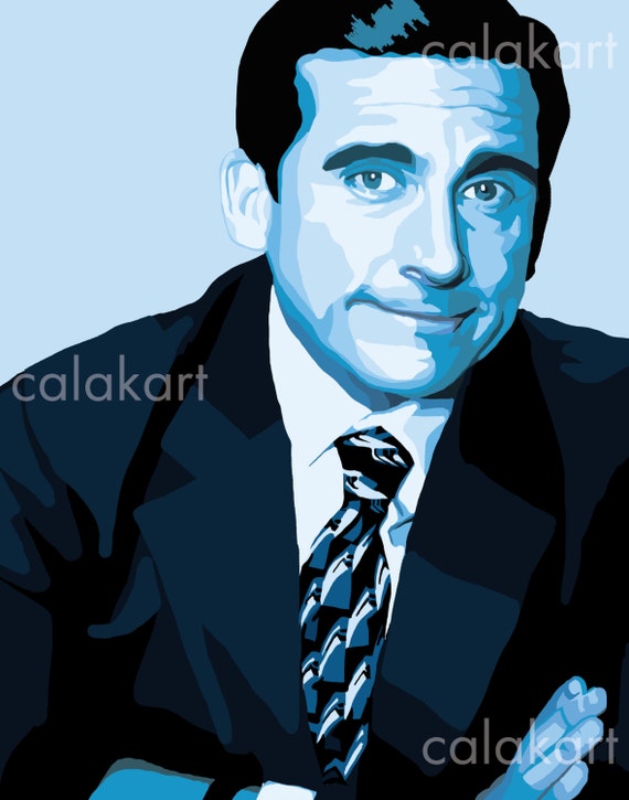 MICHAEL SCOTT The Office Digital Drawing 11x14 Print | Etsy