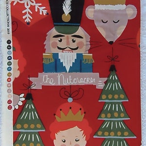 Alexander Henry Lo Schiaccianoci Classico Tessuto natalizio di design 100% cotone Fat Quarter Fuori stampa