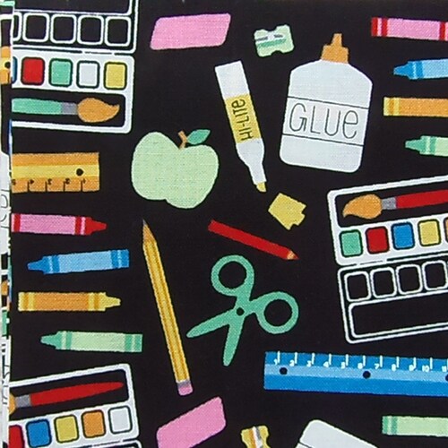 Back to School Supplies Fabric Back to School Essentials Etsy
