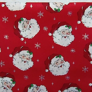 Retro Santa Claus Vintage Winter Sparkle Holiday Inspirations Christmas Fabric 100% Cotton Fat Quarter Out of Print