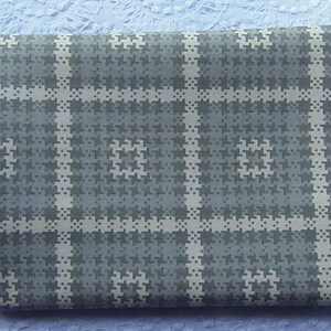 Urban Chiks Gray Nomad Plaid Original 1974 Moda Designer Fabric 100% Cotton Extra Large Fat Eighth 2008 Out of Print Very Rare