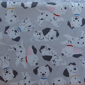 101 Dalmatians Puppies Classic Disney Movie Fabric 100% Cotton Fat Quarter Rare Out of Print