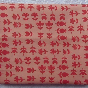 Urban Chiks Pink Flowers Hullabaloo Moda 2011 Designer Fabric 100% Cotton Fat Quarter Out of Print Very Rare