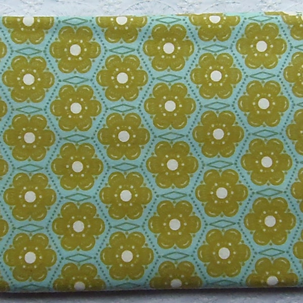 Rare Anna Maria Horner Folksy Flannel Sea Little Honey Hexagon 100% Cotton FLANNEL Fat Quarter 2009 New Out of Print Very Hard to Find