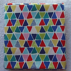 Modern Multi Triangles Up & Down Regenbogen Koko Lee Designer Stoff 100% Baumwolle Fat Quarter Out of Print Selten