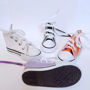 Small High Top Shoe Ornaments, Mini Canvas Lace Up Shoe Ornament, Assorted Colors, Cute Christmas Ornament, Package Gift Wrap Decor image 15