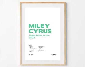 Miley Cyrus Music Poster, Album Poster, Digital Album, Art Poster, Home Decor, Minimalist, Digital Download, Wall Art, Print