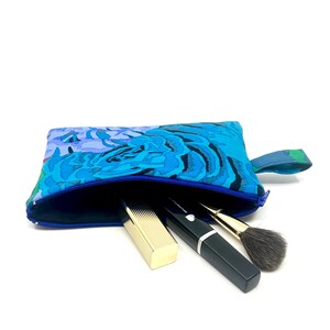 Make-up bag, cosmetic bag with flowers, gift for HER, necessaire