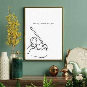 Star Wars Movie Poster Digital Download | Minimalist Movie Poster | Wall Art Print | Printable Wall Art | Movie Print | Gift Idea | Quote