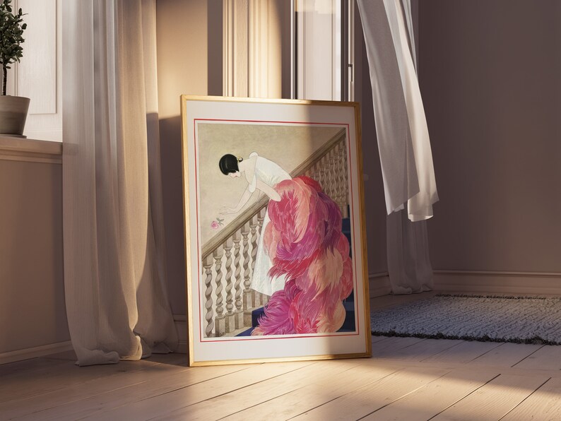 a picture of a woman in a pink dress