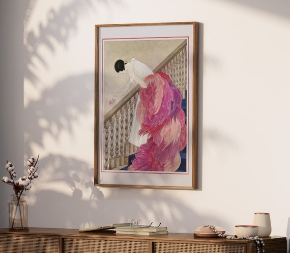 Vintage Magazine Cover Wall Print | Digital Poster Download | Retro 1900s Fashion Art Print | Trendy Wall Art Home Decor | MC009