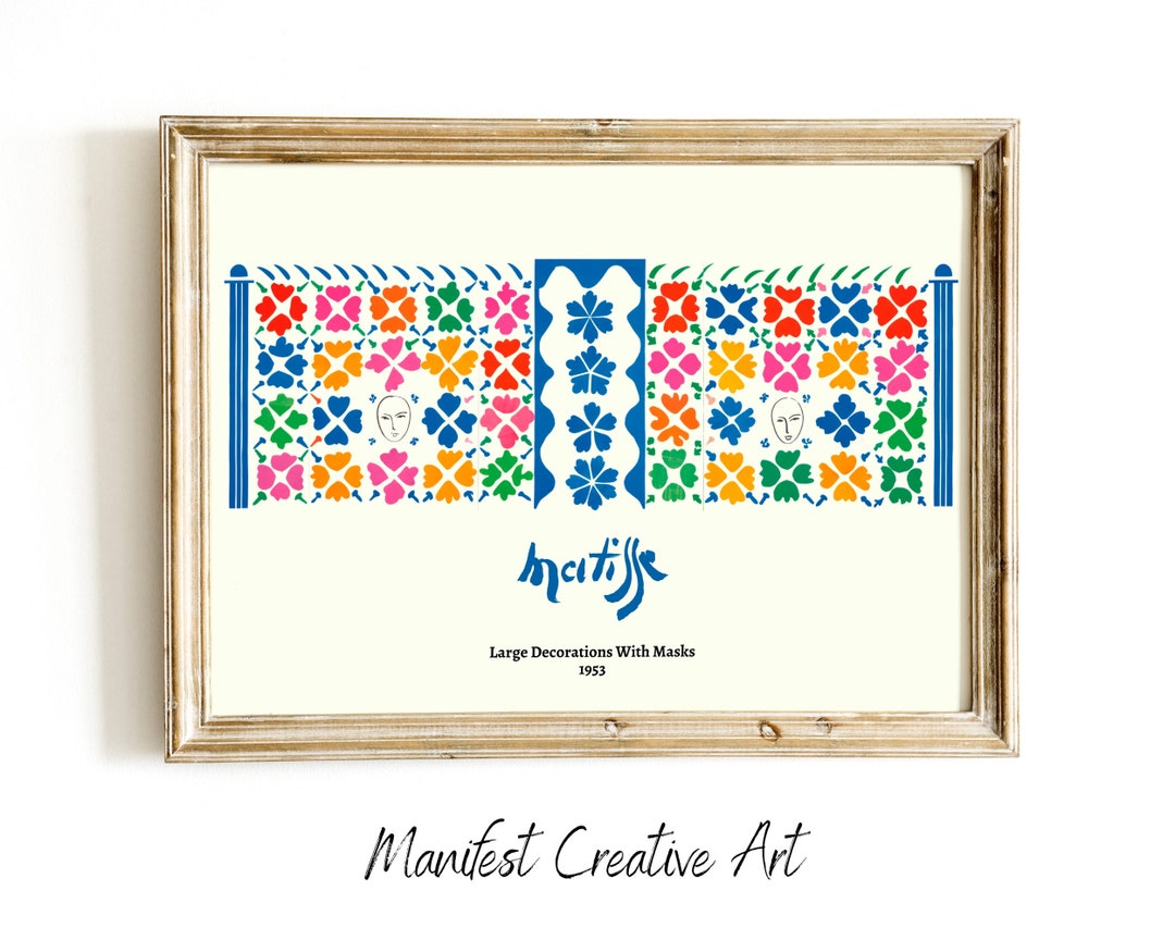 KWAY Wandbild „Frau Neben Dem Wasser“ Nach Matisse – Leinwanddruck 30x40 Cm