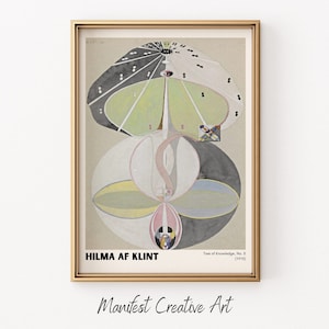Hilma Af Klint Tree Of Knowledge No. 05 Exhibition Wall Art | Printable Wall Art, Vintage Gallery Wall Art | Hilma Af Klint Print | HILMA032