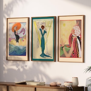 Vintage vogue poster - Etsy 日本