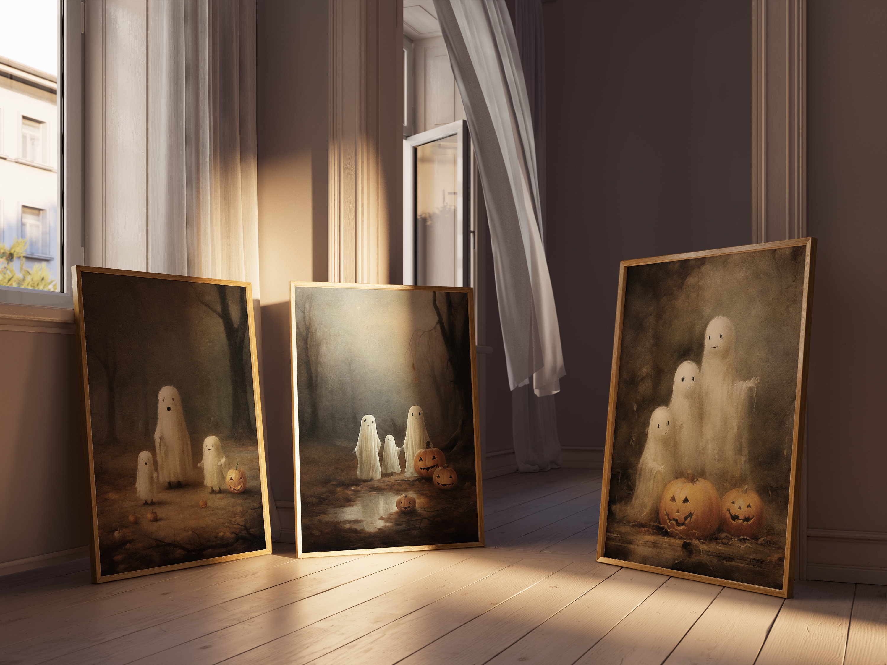 Halloween Gallery Wall Art SET | PRINTABLE Eclectic Wall Art, Dark ...