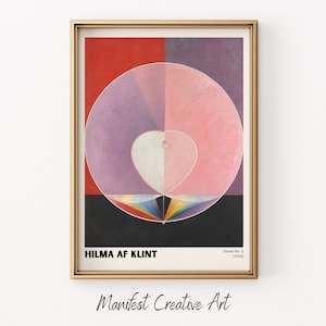 Hilma Af Klint Doves No. 2 Exhibition Wall Art | Printable Wall Art | Home Wall Decor | Gallery Wall Art | Hilma Af Klint Print | HILMA007