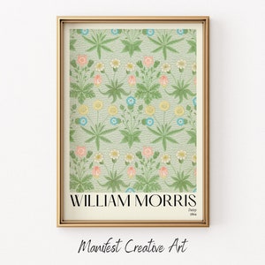 Art mural William Morris à imprimer | affiche de marguerite d&#39;impression de William Morris | Impression vintage d&#39;art mural floral | affiche du marché aux fleurs | 014