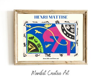 Henri Matisse Exhibition Poster, Famous Gallery Wall Art Print, Matisse Print Floral Wall Art, Scenery Nature Living Room Art | M017