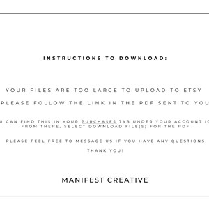 a black and white photo with the text instructions to downloaded