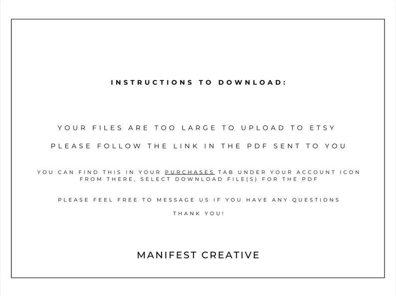 a black and white photo with the text instructions to downloaded