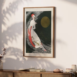 Vintage Magazine Cover Wall Print | Digital Poster Download | Retro 1900s Fashion Art Print | Trendy Wall Art Home Decor | MC006