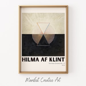 Hilma Af Klint Print, The Swan  Gallery Wall Art | Printable Wall Art, Abstract Wall Art, Vintage Wall Art | Hilma Af Klint Poster | SWAN013