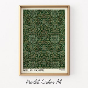Art mural William Morris à imprimer | Affiche de jardin fleuri de style William Morris | Impression vintage d&#39;art mural floral | affiche du marché aux fleurs | 007