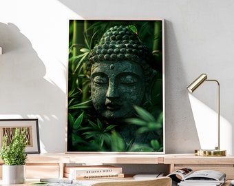 Buddha Wall Art, DIGITAL PRINT, Buddha Poster, Buddha Art, Buddha Decor, Zen Wall Art, Spiritual Wall Art, Buddha Painting | BUDDHA 014