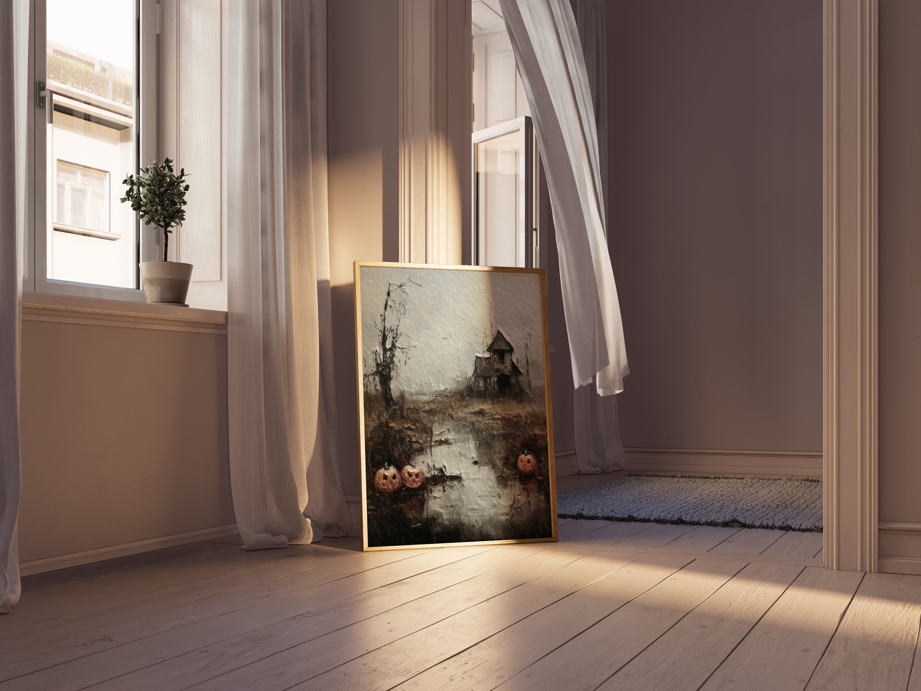 Halloween Gallery Wall Art Set PRINTABLE Art Gallery Wall, Dark ...