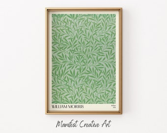 William Morris Print Wall Art | PRINTABLE  William Morris Poster Willow Print | Floral Wall Art Vintage Print | Flower Market Poster | 005