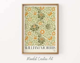 William Morris Wall Art Printable | William Morris Print Grafton Poster | Floral Wall Art Vintage Print | Flower Market Poster | 018