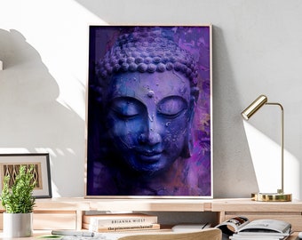 Buddha Wall Art, DIGITAL PRINT, Buddha Poster, Buddha Art, Buddha Decor, Zen Wall Art, Spiritual Wall Art, Buddha Painting | BUDDHA 003