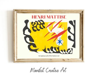 Henri Matisse Exhibition Poster, Famous Gallery Wall Art Print, Matisse Print Floral Wall Art, Scenery Nature Living Room Art | M014